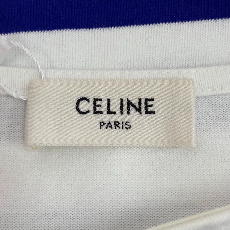 Celine Celine Striped Logo Long Sleeve T-Shirt Size S / US 4 / IT 40 - 5 Thumbnail