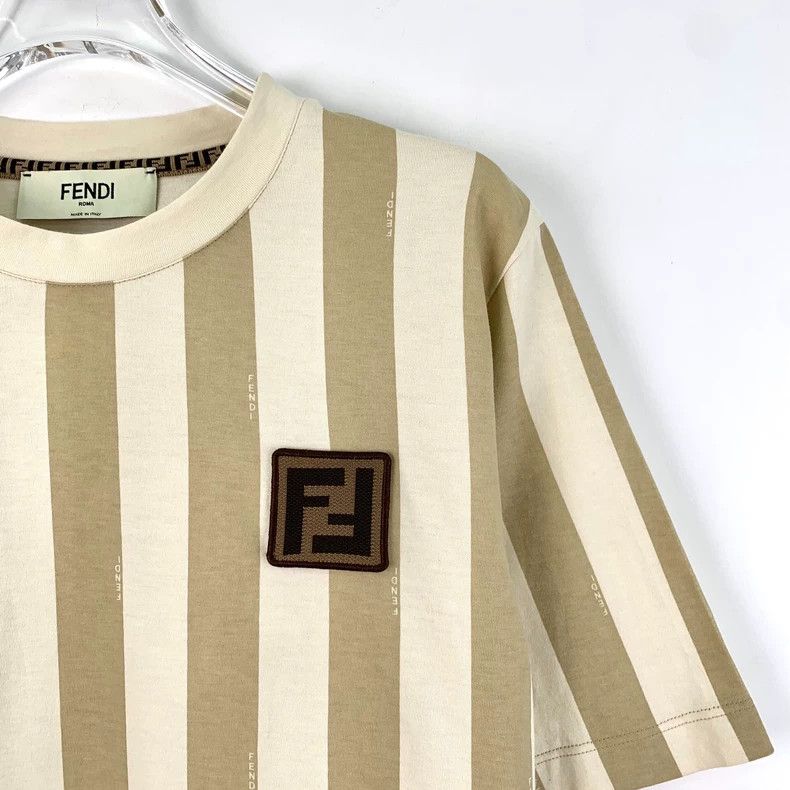 Fendi Fendi Color Block Striped Logo T-Shirt Size S / US 4 / IT 40 - 3 Thumbnail