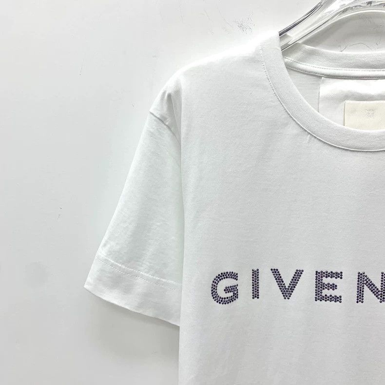 Givenchy White Logo Short Sleeve T-Shirt