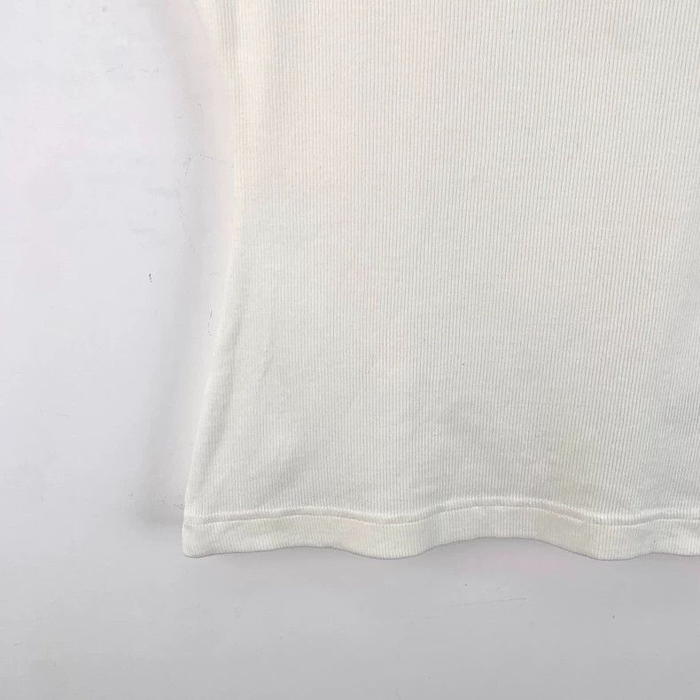 Burberry Burberry White Sleeveless Knit Top with Logo Size S / US 4 / IT 40 - 4 Thumbnail