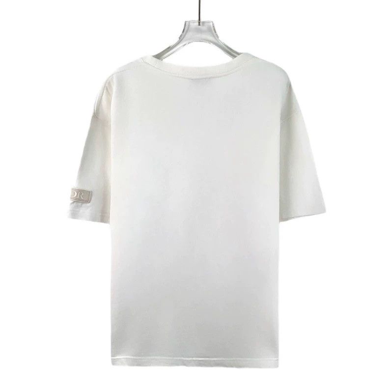 Dior Dior White Logo Cotton Short Sleeve T-Shirt Size XXL / US 16-18 / IT 52-54 - 2 Thumbnail
