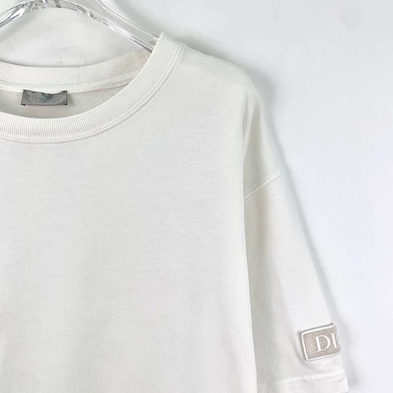 Dior Dior White Logo Cotton Short Sleeve T-Shirt Size XXL / US 16-18 / IT 52-54 - 3 Thumbnail