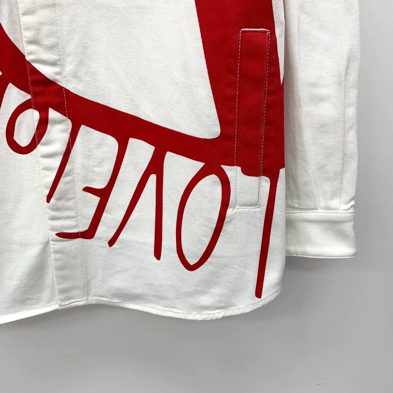 Valentino Valentino White Logo Print Long Sleeve Shirt Size XS / US 0-2 / IT 36-38 - 4 Thumbnail