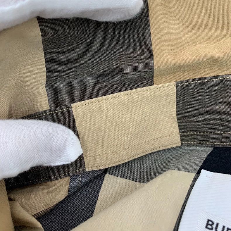 Burberry Burberry Brown Plaid Long Sleeve Button-Up Shirt Size L / US 10 / IT 46 - 8 Thumbnail