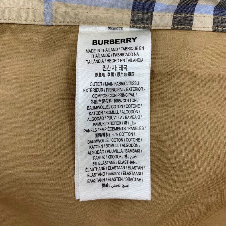 Burberry Burberry Brown Plaid Long Sleeve Button-Up Shirt Size L / US 10 / IT 46 - 6 Thumbnail