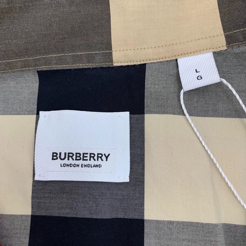 Burberry Burberry Brown Plaid Long Sleeve Button-Up Shirt Size L / US 10 / IT 46 - 5 Thumbnail