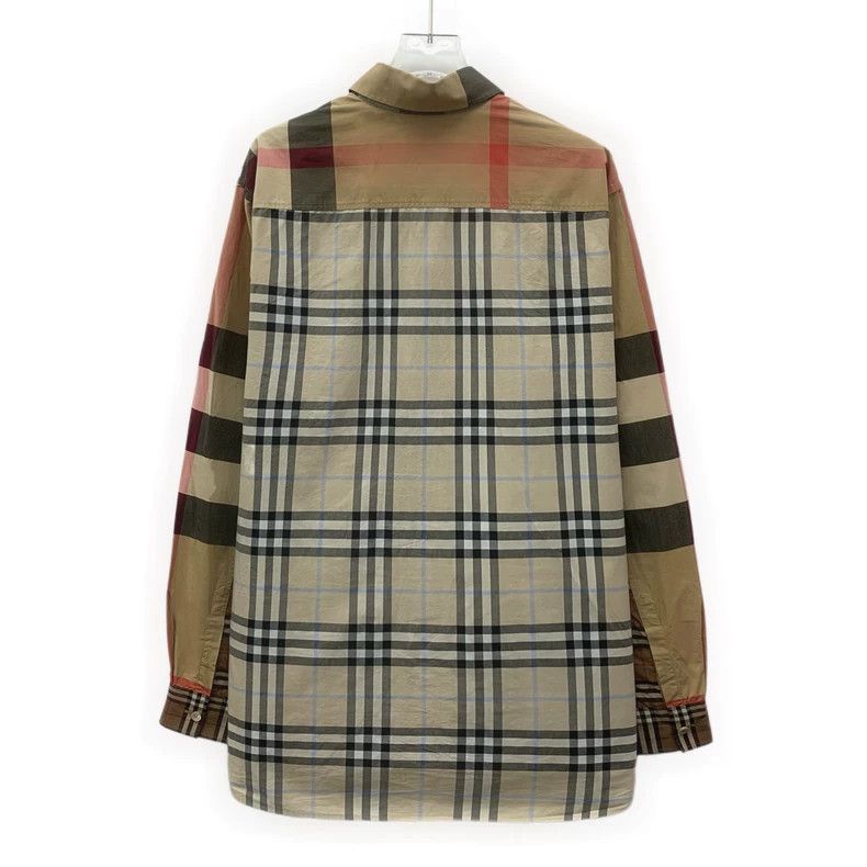 Burberry Burberry Brown Plaid Long Sleeve Button-Up Shirt Size L / US 10 / IT 46 - 2 Thumbnail