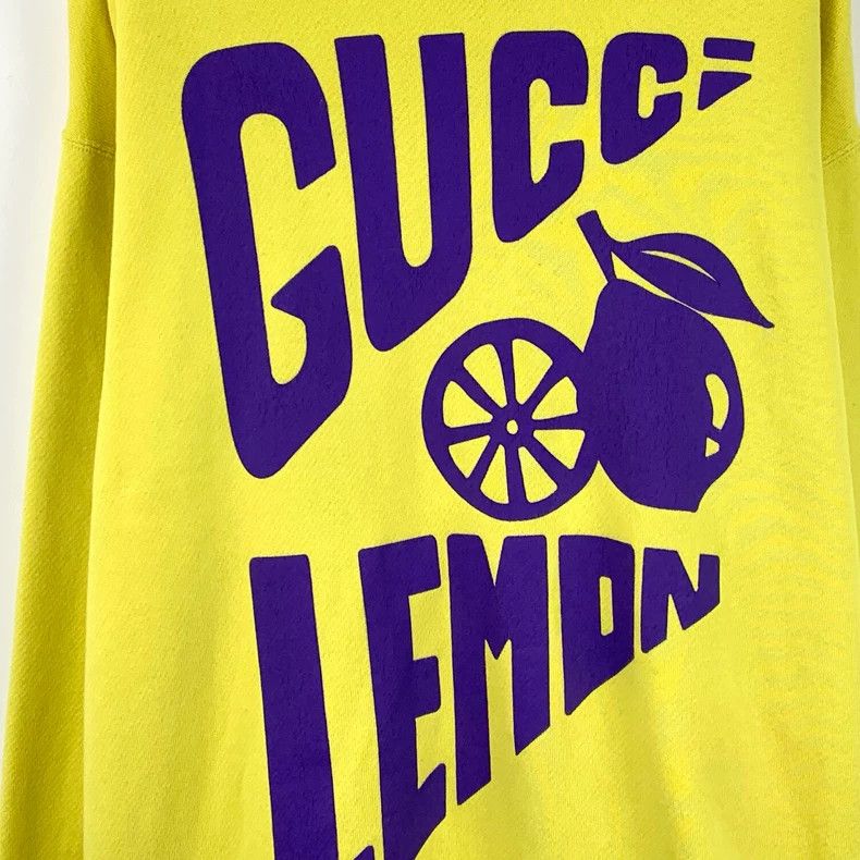 Gucci Gucci Yellow Graphic Long Sleeve Sweatshirt Size S / US 4 / IT 40 - 4 Thumbnail