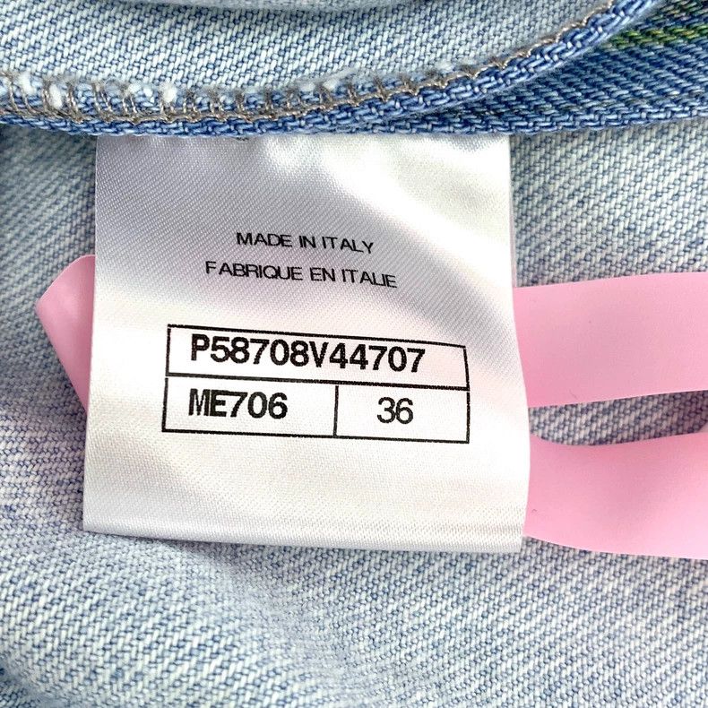 Chanel Chanel Blue Striped Lace Denim Jacket Size XS / US 0-2 / IT 36-38 - 7 Thumbnail