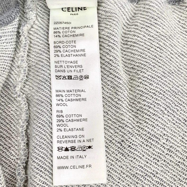 Celine Celine Gray Embroidered Cotton Casual Shorts Size 23" - 7 Thumbnail