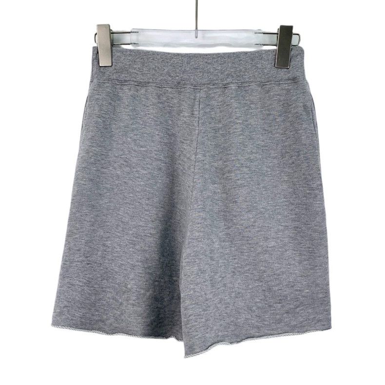 Celine Celine Gray Embroidered Cotton Casual Shorts Size 23" - 2 Thumbnail