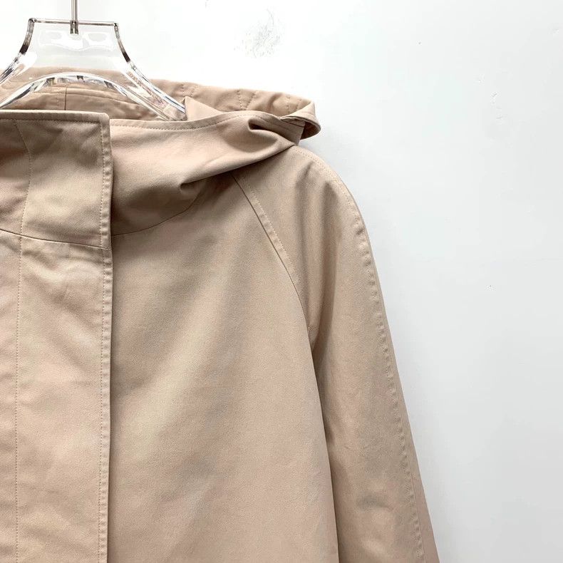 Burberry Burberry Beige Cotton Hooded Long Sleeve Jacket Size S / US 4 / IT 40 - 3 Thumbnail