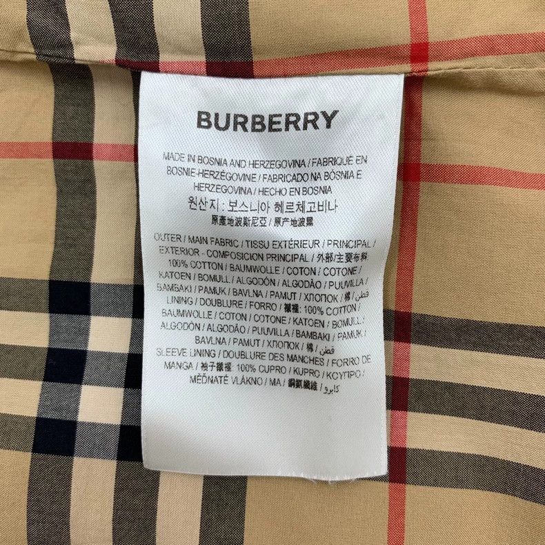 Burberry Burberry Beige Cotton Hooded Long Sleeve Jacket Size S / US 4 / IT 40 - 6 Thumbnail