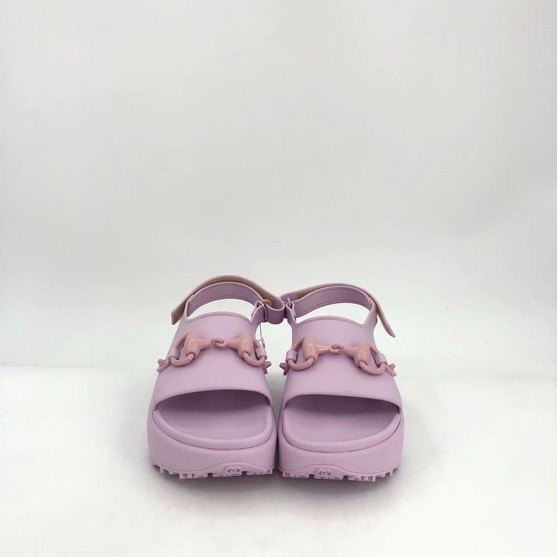 Gucci Gucci Purple Thick Sole Casual Sandals Size US 8 / IT 38 - 3 Thumbnail