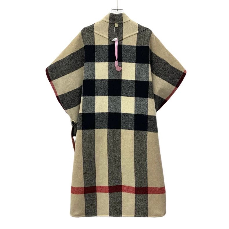Burberry Burberry Brown Striped Reversible Wool Cape Coat Size XS / US 0-2 / IT 36-38 - 4 Thumbnail
