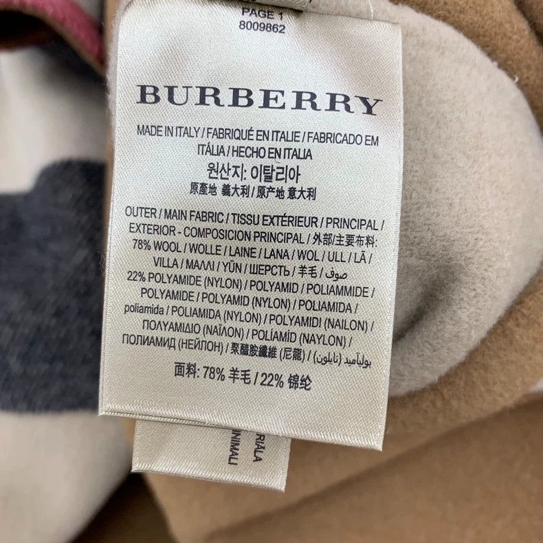 Burberry Burberry Brown Striped Reversible Wool Cape Coat Size XS / US 0-2 / IT 36-38 - 7 Thumbnail