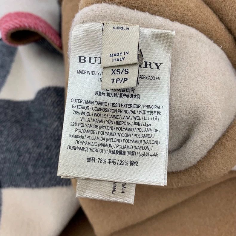 Burberry Burberry Brown Striped Reversible Wool Cape Coat Size XS / US 0-2 / IT 36-38 - 6 Thumbnail