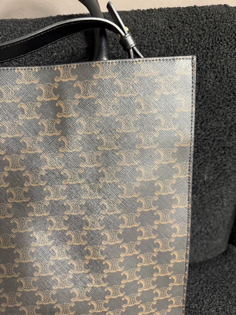 Celine Celine Large Tote Handbag with Logo Print Size ONE SIZE - 3 Thumbnail