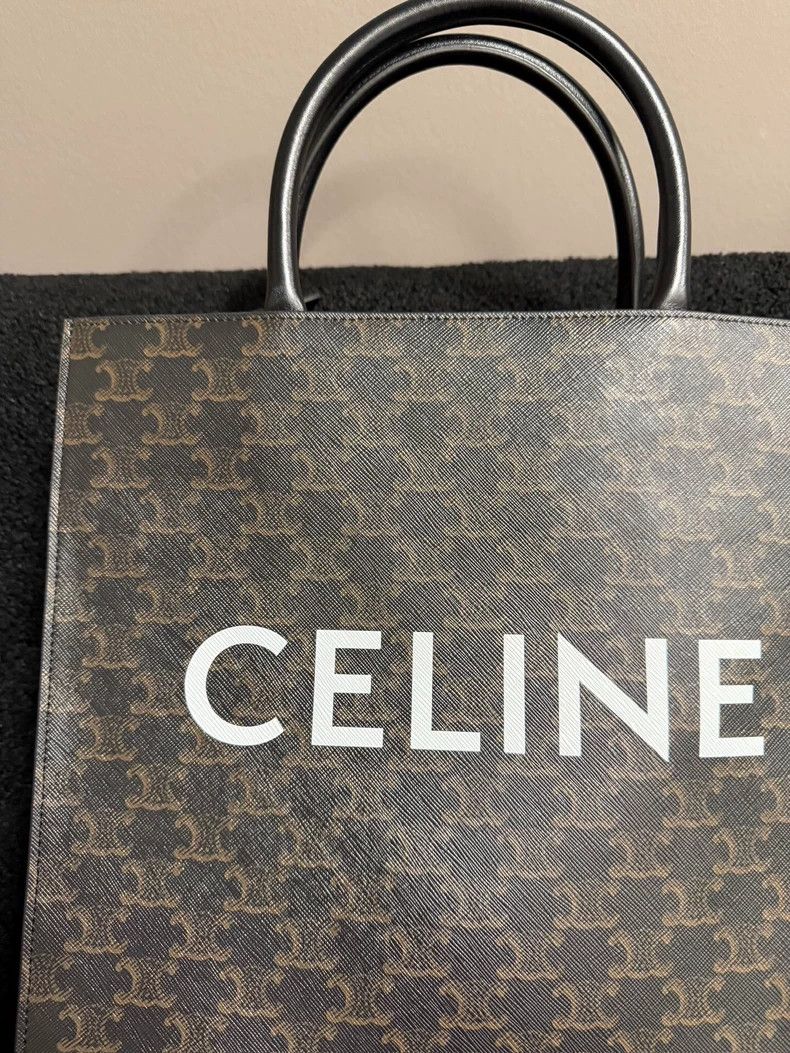 Celine Celine Large Tote Handbag with Logo Print Size ONE SIZE - 5 Thumbnail