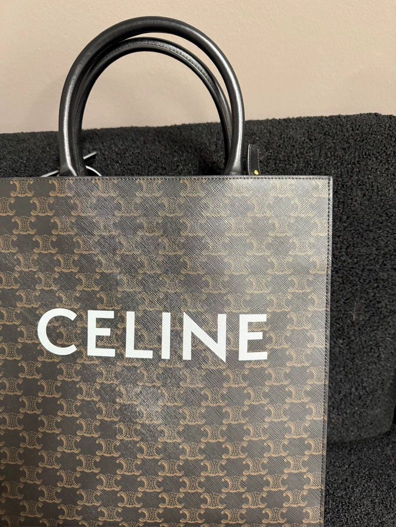 Celine Celine Large Tote Handbag with Logo Print Size ONE SIZE - 4 Thumbnail