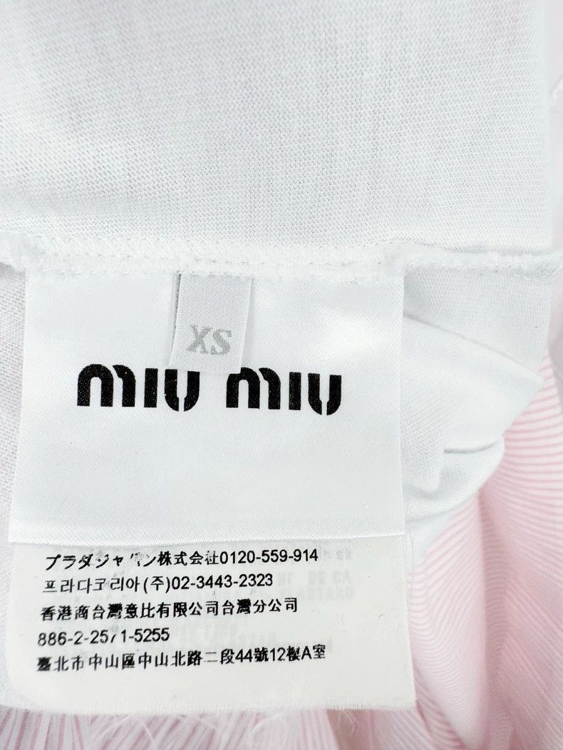 Prada Miumiu Dress Size XS with Pink Trim Size XS / US 0-2 / IT 36-38 - 4 Thumbnail