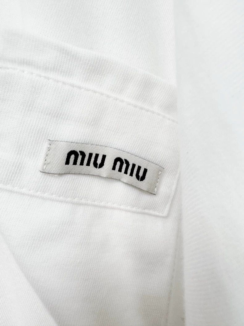Prada Miumiu Dress Size XS with Pink Trim Size XS / US 0-2 / IT 36-38 - 2 Thumbnail