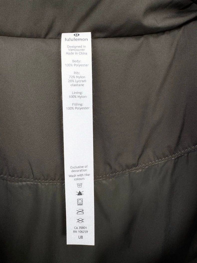 Canada Goose Lululemon Olive Green Cotton Jacket Size M / US 6-8 / IT 42-44 - 2 Thumbnail