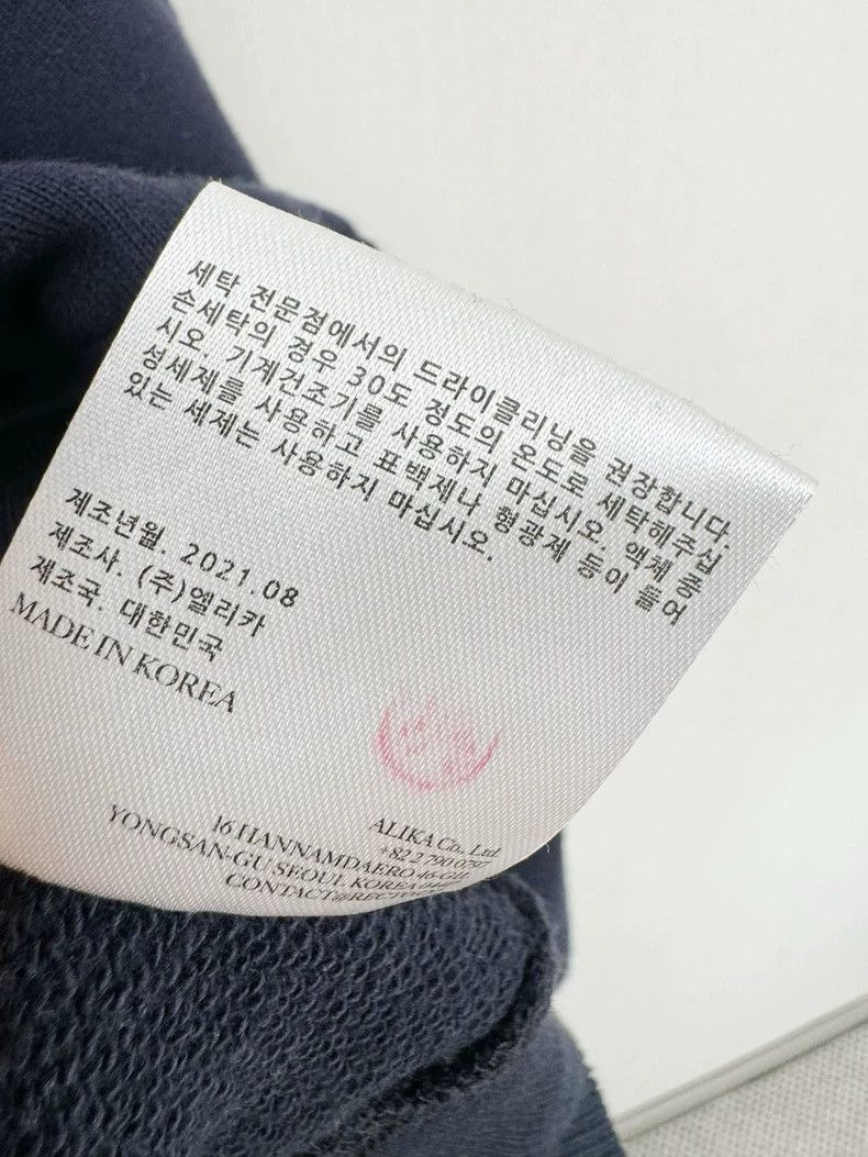 Acne Studios Recto Zip-Up Sweatshirt in Navy Blue Size ONE SIZE - 5 Thumbnail