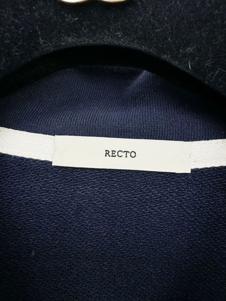 Acne Studios Recto Zip-Up Sweatshirt in Navy Blue Size ONE SIZE - 2 Thumbnail