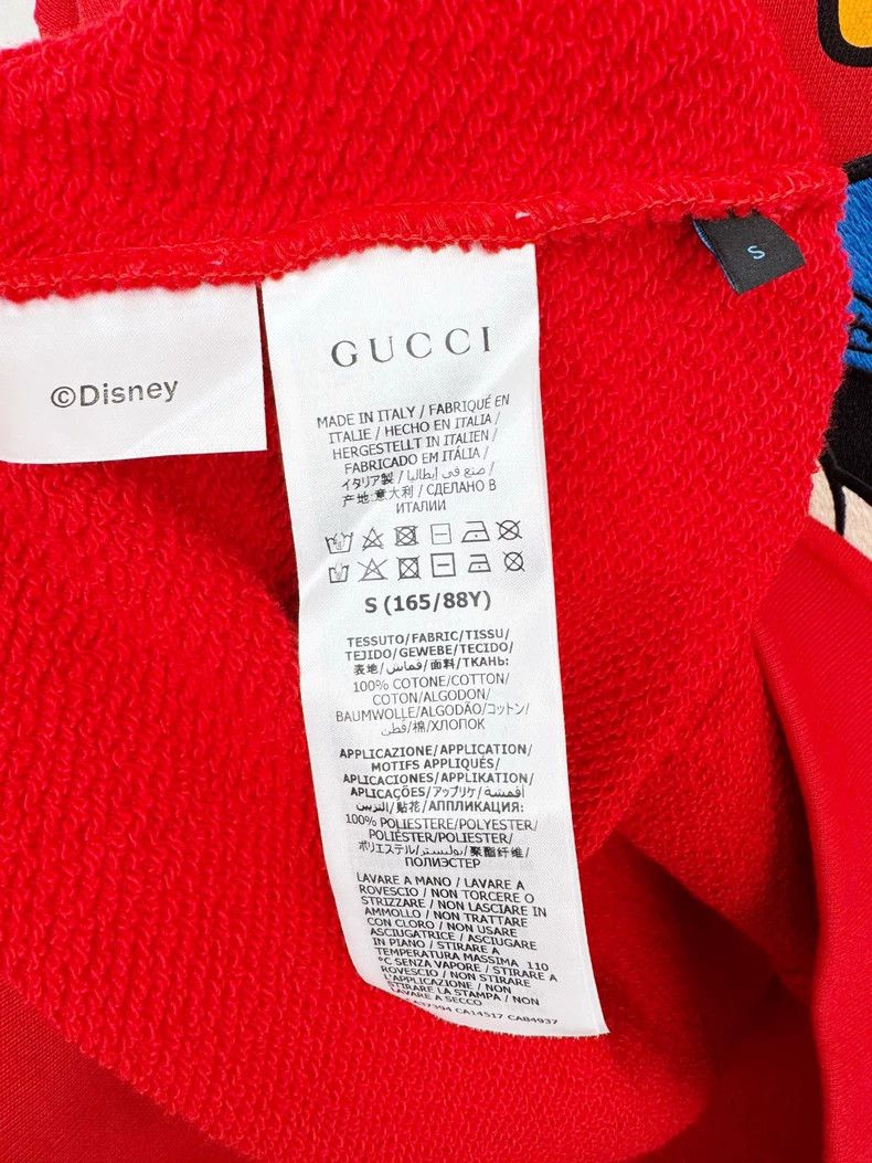 Gucci Gucci Cartoon Graphic Red Sweatshirt Size S / US 4 / IT 40 - 4 Thumbnail