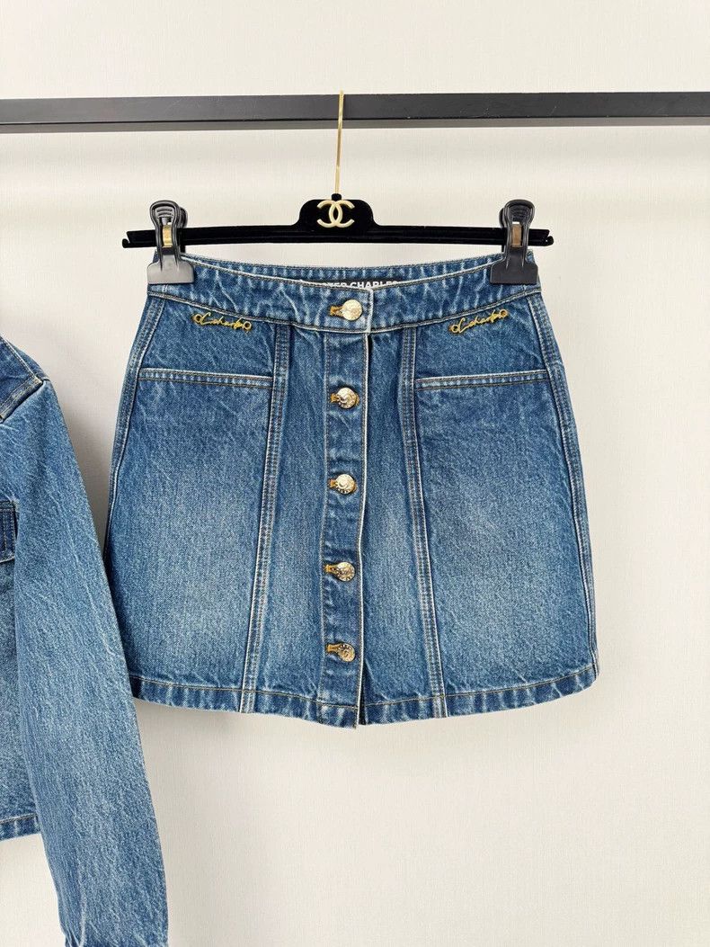 Levi's Denim Jacket and Skirt Set Size S Size S / US 4 / IT 40 - 3 Thumbnail