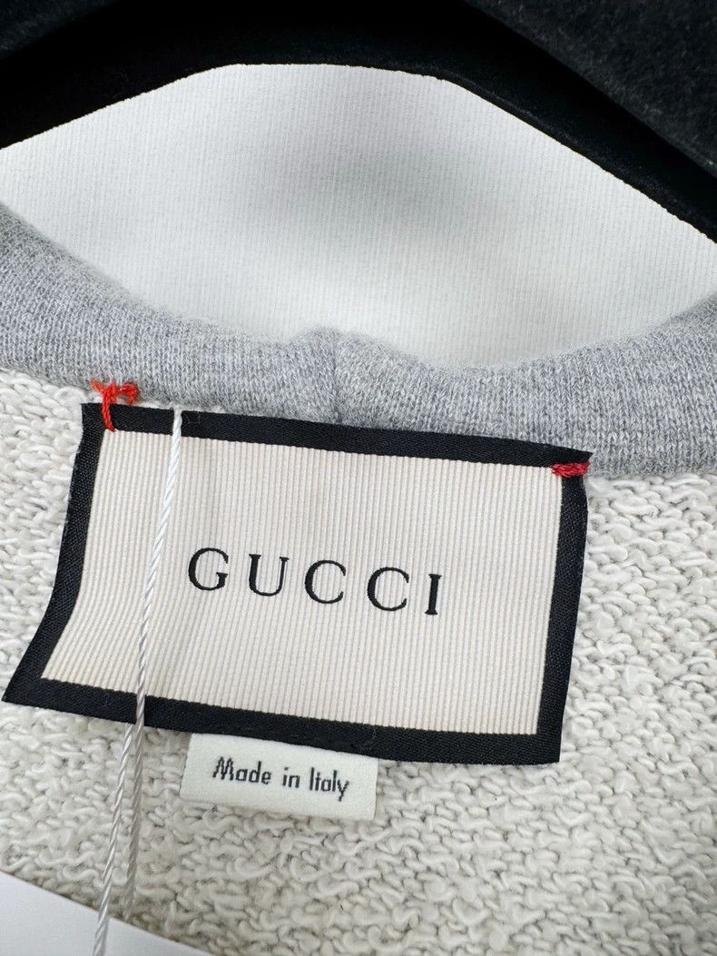 Gucci Gucci Gray Hoodie with Tiger Embroidery Size S / US 4 / IT 40 - 2 Thumbnail