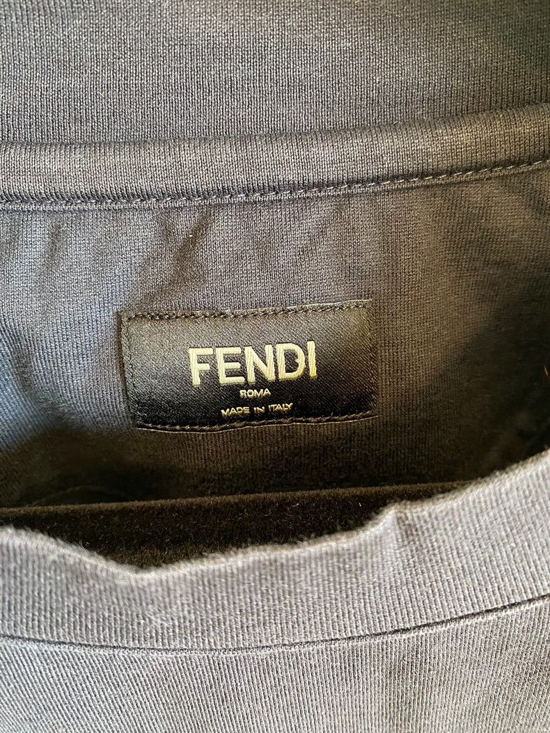 Fendi FENDI Logo Print Knit Short Sleeve T-shirt Size ONE SIZE - 5 Thumbnail