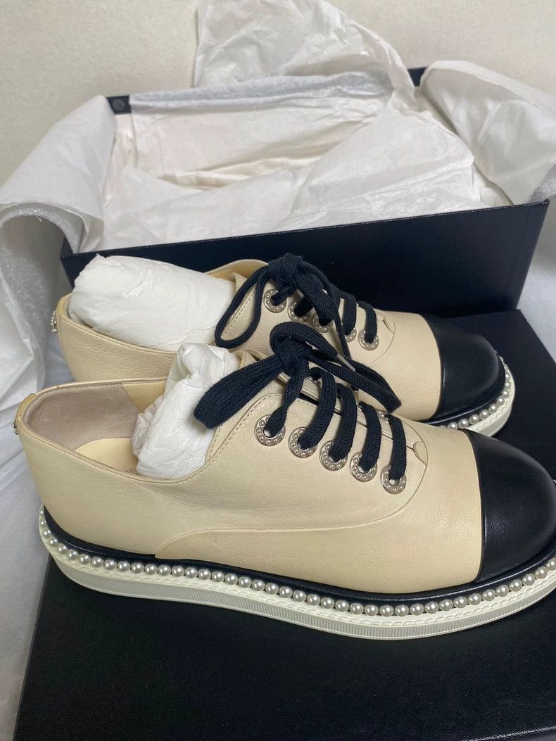Chanel Chanel Pearl Flat Shoes for Women Size US 6 / IT 36 - 3 Thumbnail