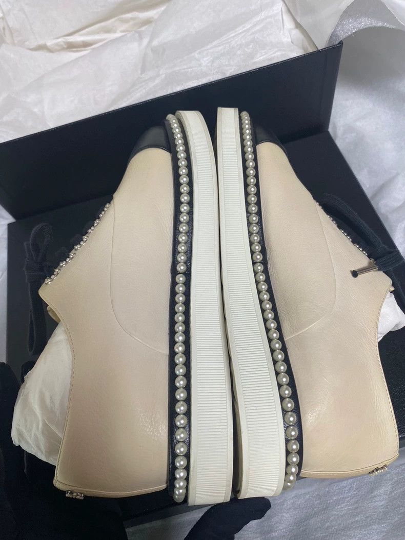 Chanel Chanel Pearl Flat Shoes for Women Size US 6 / IT 36 - 6 Thumbnail