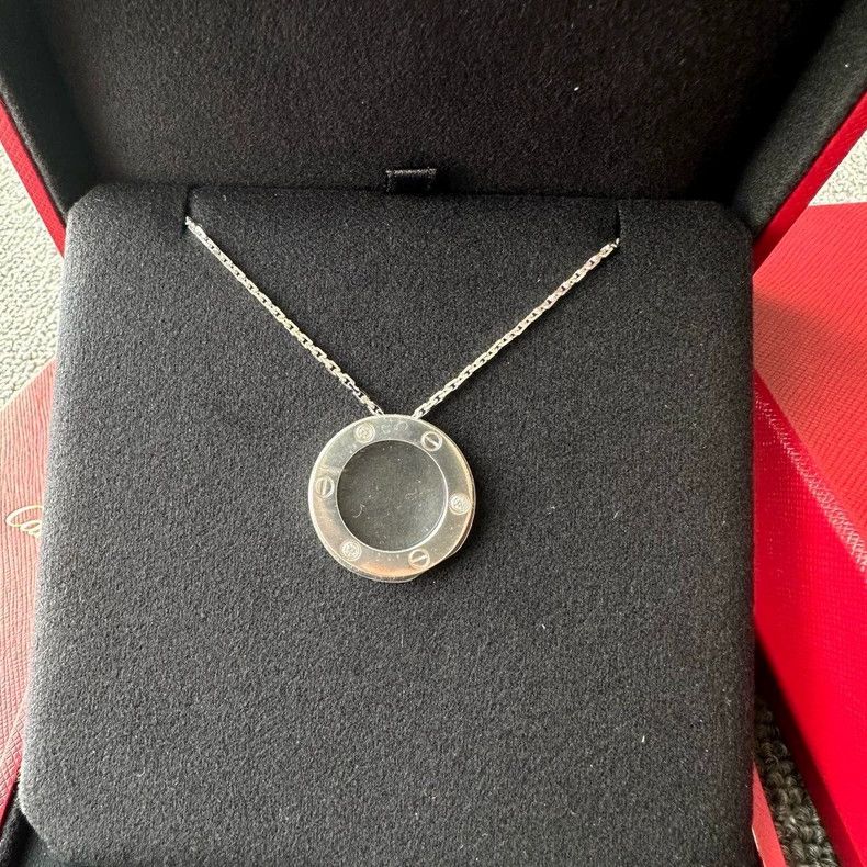Cartier Cartier Love Series Round Pendant Necklace Size ONE SIZE - 2 Thumbnail