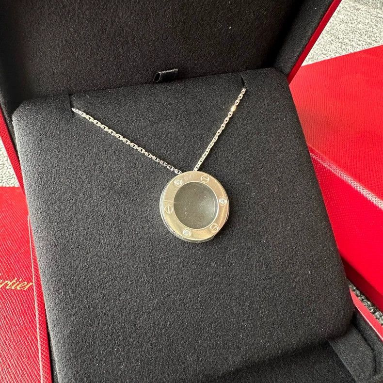 Cartier Cartier Love Series Round Pendant Necklace Size ONE SIZE - 3 Thumbnail