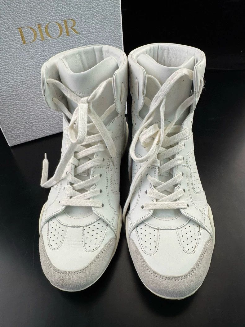 Dior DIOR High-Top Shoes Leather Fashion Sneakers Size US 5 / IT 35 - 3 Thumbnail