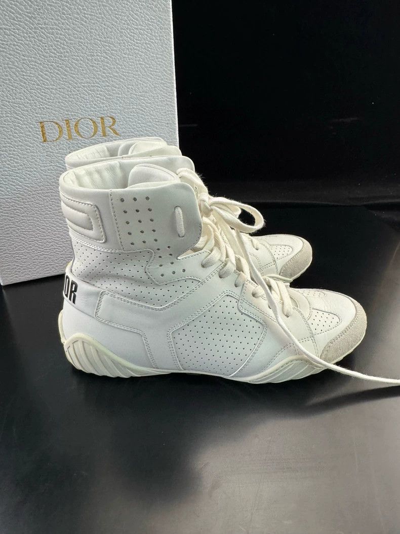 Dior DIOR High-Top Shoes Leather Fashion Sneakers Size US 5 / IT 35 - 2 Thumbnail