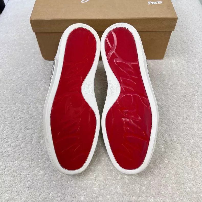Christian Louboutin Christian Louboutin White Casual Sneakers for Women Size US 8 / IT 38 - 5 Thumbnail