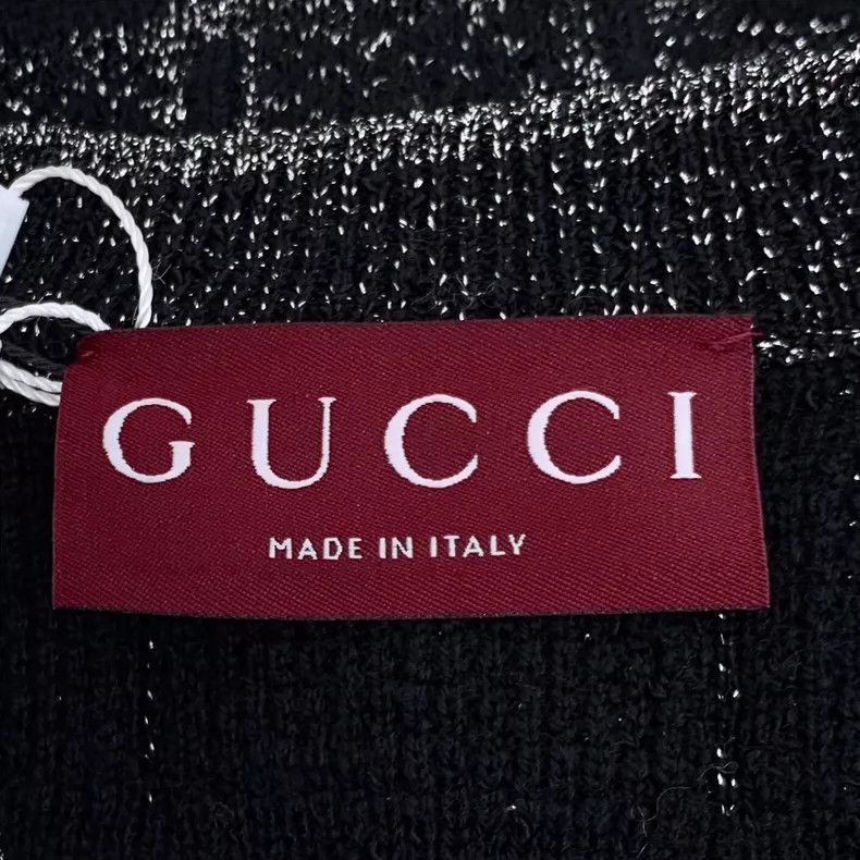 Gucci Gucci Black Checkered Long Sleeve Cardigan Size M / US 6-8 / IT 42-44 - 5 Thumbnail