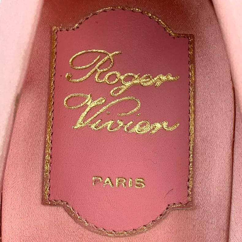 Roger Vivier Pink Satin High Heels with Buckle Detail Size US 5 / IT 35 - 8 Thumbnail