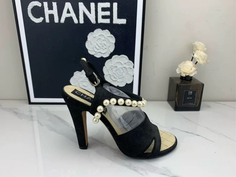 Chanel Chanel Black Pearl High Heel Shoes Size US 8 / IT 38 - 5 Thumbnail