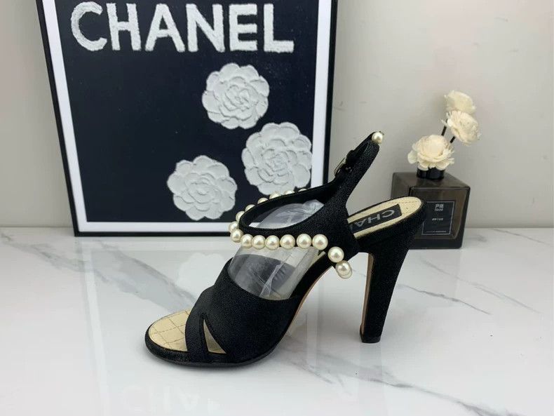 Chanel Chanel Black Pearl High Heel Shoes Size US 8 / IT 38 - 6 Thumbnail