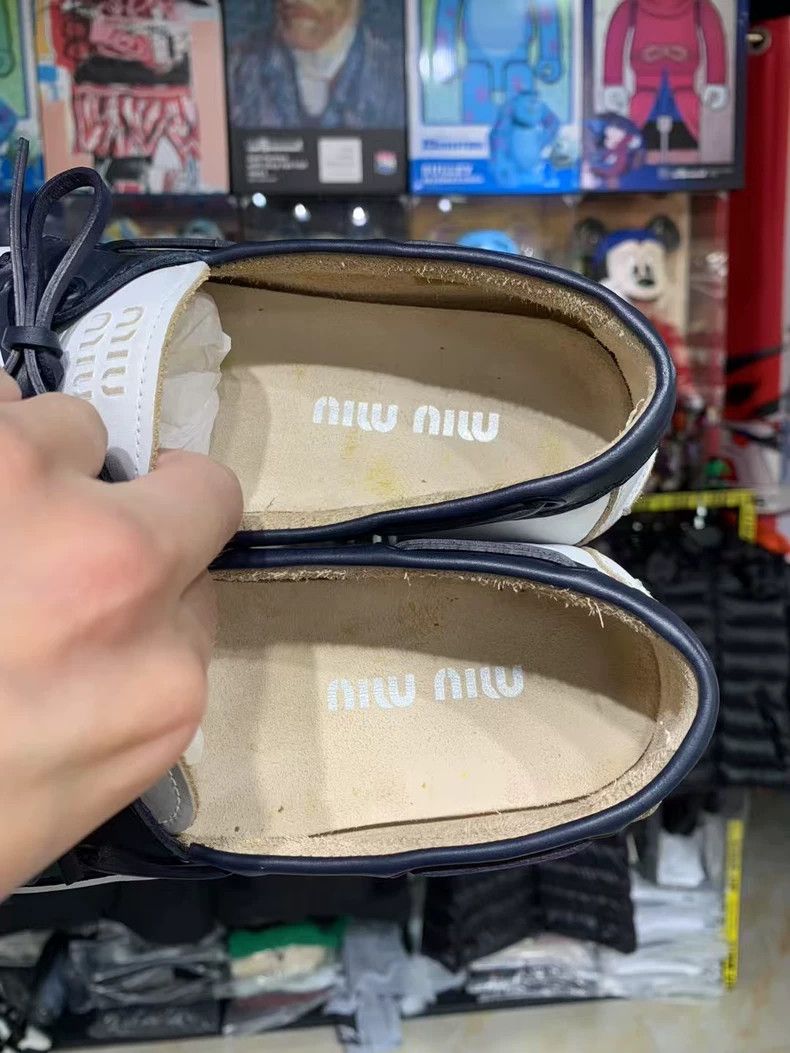 Miu Miu Miu Miu Dirty Vintage Loafers Size 36.5 Size US 7 / IT 37 - 7 Thumbnail