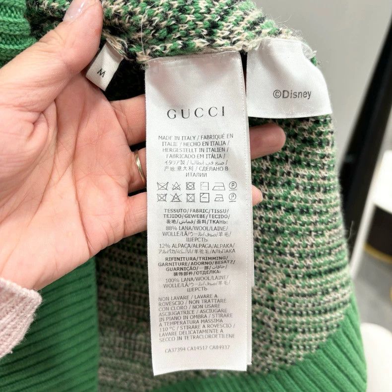 Gucci Gucci Mickey Mouse Green Logo Sweater Size US M / EU 48-50 / 2 - 4 Thumbnail
