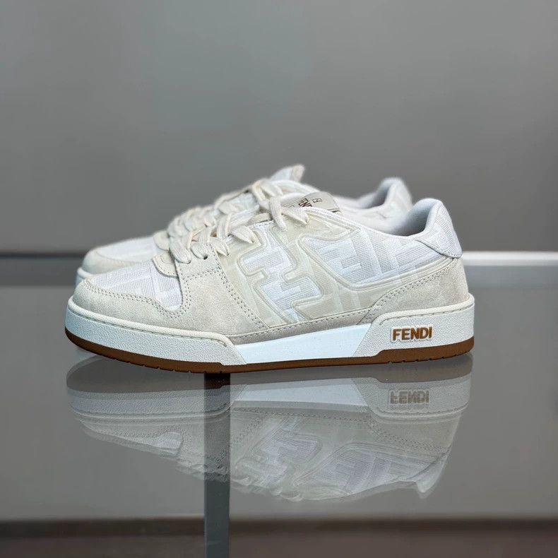 Fendi Fendi Double F White Gray Sneakers Size US 8 / IT 38 - 3 Thumbnail