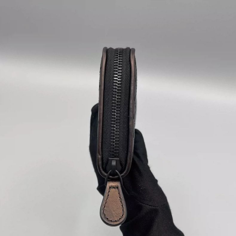 Bottega Veneta BV Long Zip Wallet with Weave Design Size ONE SIZE - 6 Thumbnail