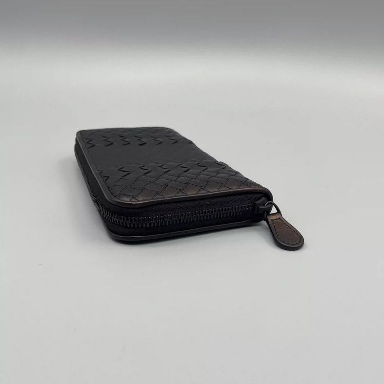 Bottega Veneta BV Long Zip Wallet with Weave Design Size ONE SIZE - 4 Thumbnail