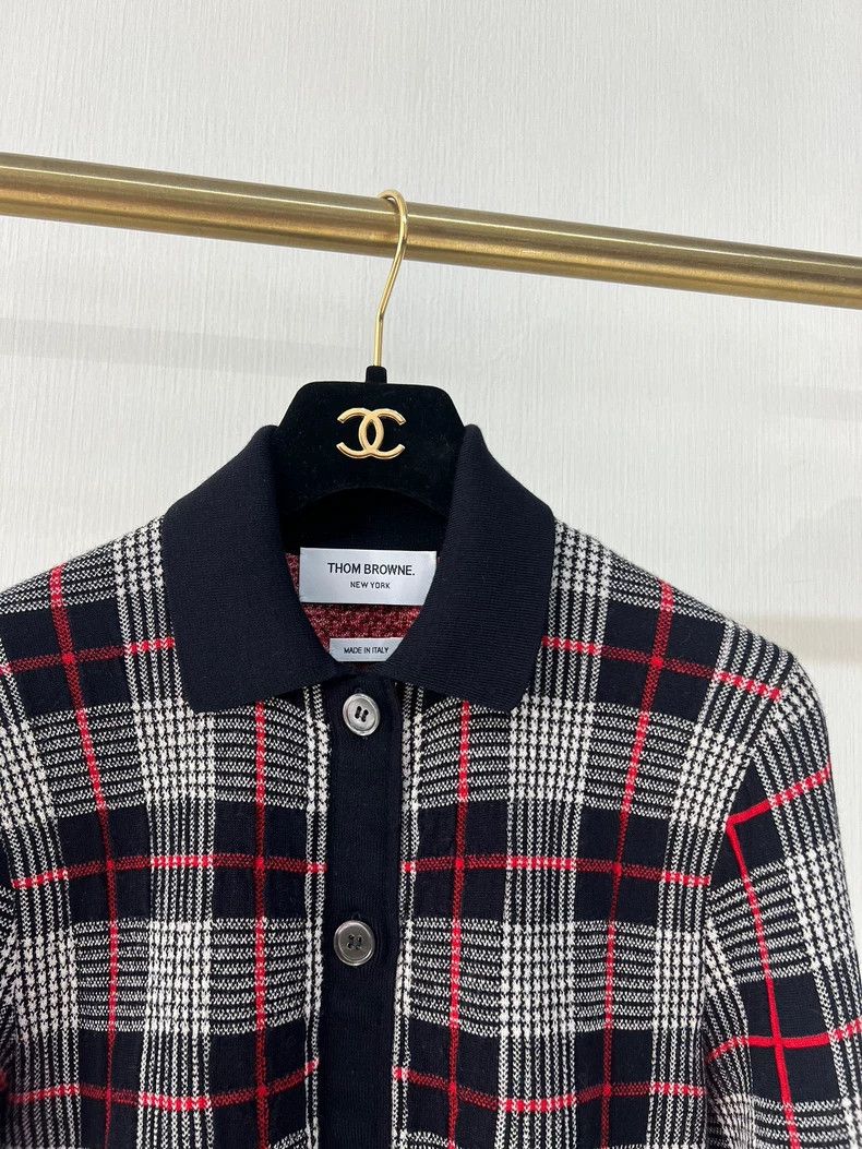 Thom Browne Thom Browne Wool Plaid Cardigan Sweater Size US M / EU 48-50 / 2 - 3 Thumbnail